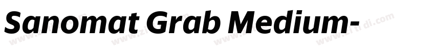 Sanomat Grab Medium字体转换